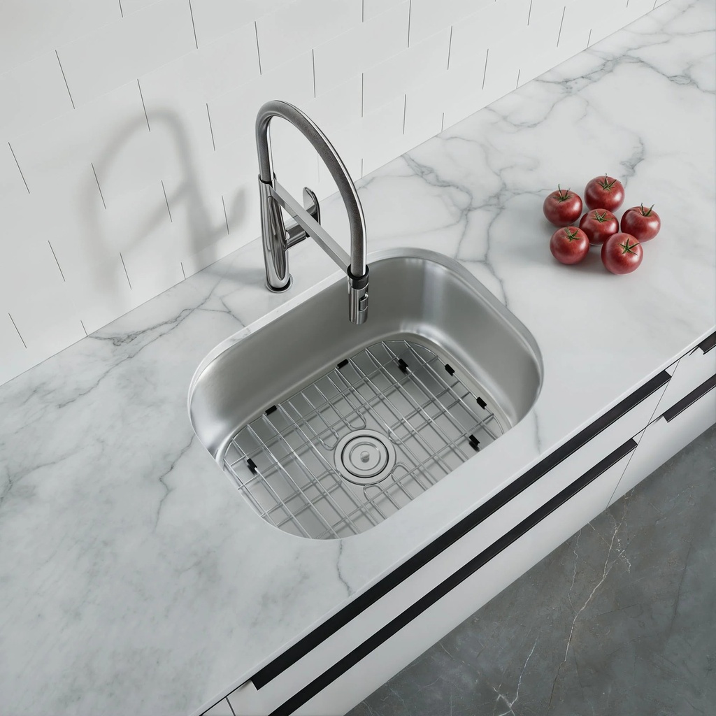 [6001-2317] Dowell 6001-2317 | 23" Undermount Kitchen Sink, 9" Deep