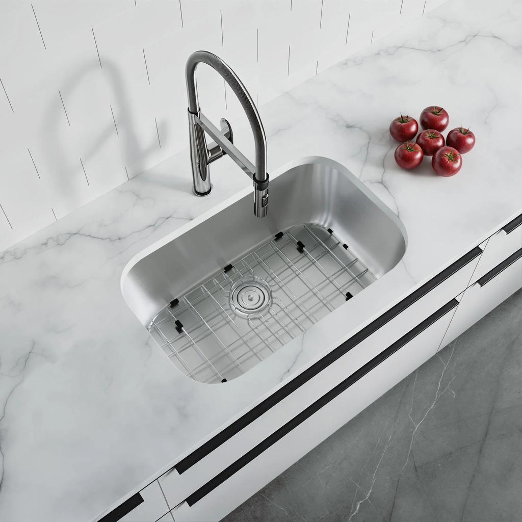 [6001-2718H] Dowell 6001-2718H | 27" Undermount Kitchen Sink, 9" Deep