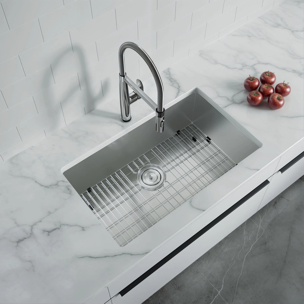 Dowell 6002-3018C | 30" x 18" 18-Gauge Undermount Kitchen Sink