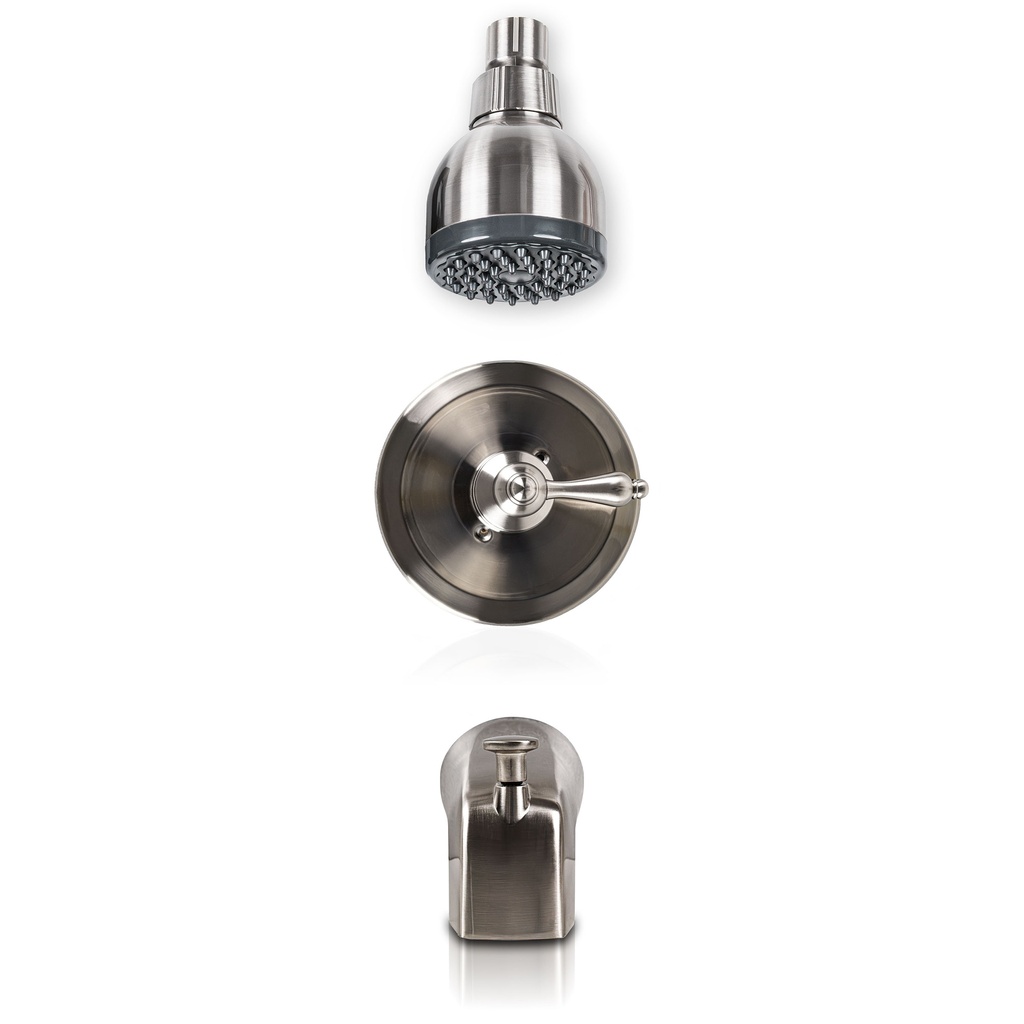 [FAU-S1HBN6104-607] MSI-1 HANDLE SHOWER/TUB FAUCET 6104-607 BRUSH NICKEL