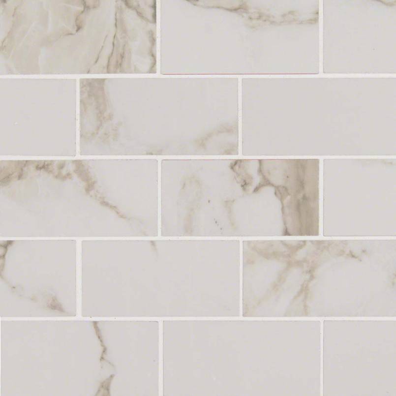 [NPIECAL2X4P-N] MSI-PIETRA CALACATTA 2X4 MOSAIC