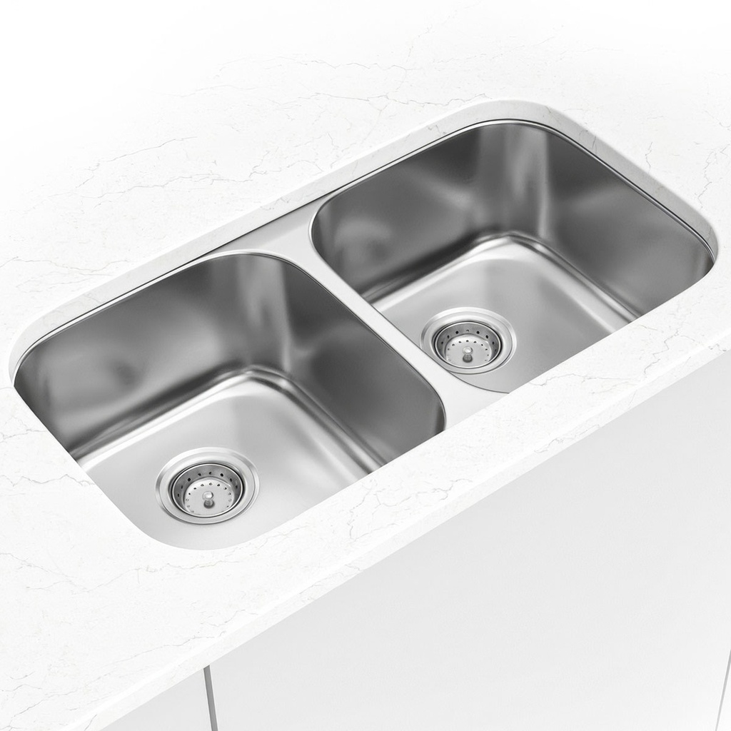 [SIN-18-DBLBWL-5050-3118] MSI-SS 18 GAU DOUBLE BOWL 50/50-3118