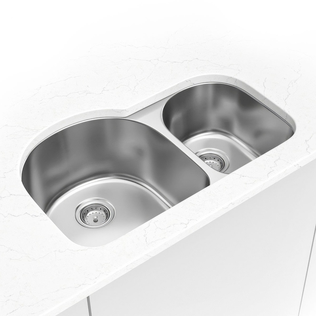[SIN-18-DBLBWL-6040-3120] MSI-SS 18 GAU DOUBLE BOWL 60/40-3120