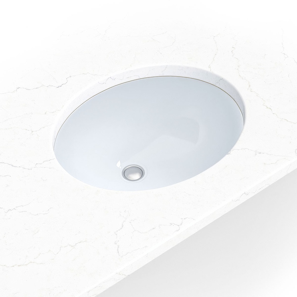 [SIN-POR-UNDOVLWHT-1512] MSI-PORCELAIN VANITY OVAL WHITE-1512