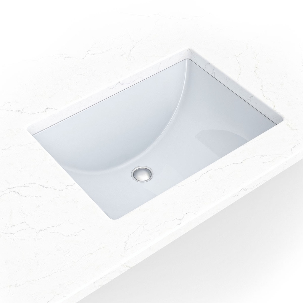 [SIN-POR-UNDRECWHT-1813] MSI-PORCELAIN VANITY RECTANGLE WHITE-1813