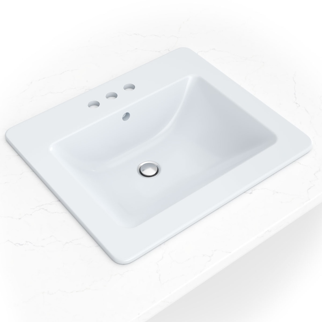 [SIN-POR-VOMRECWHT-2118] MSI-WHITE OM RECTANGLE SINK 2118