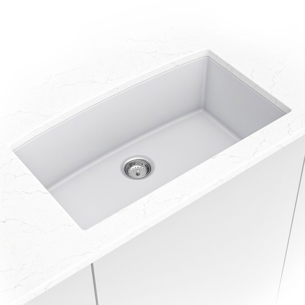 [SIN-QTZ-SINBWL-3219-WHT] MSI-QUARTZ WHITE  SINGLE BOWL 3219