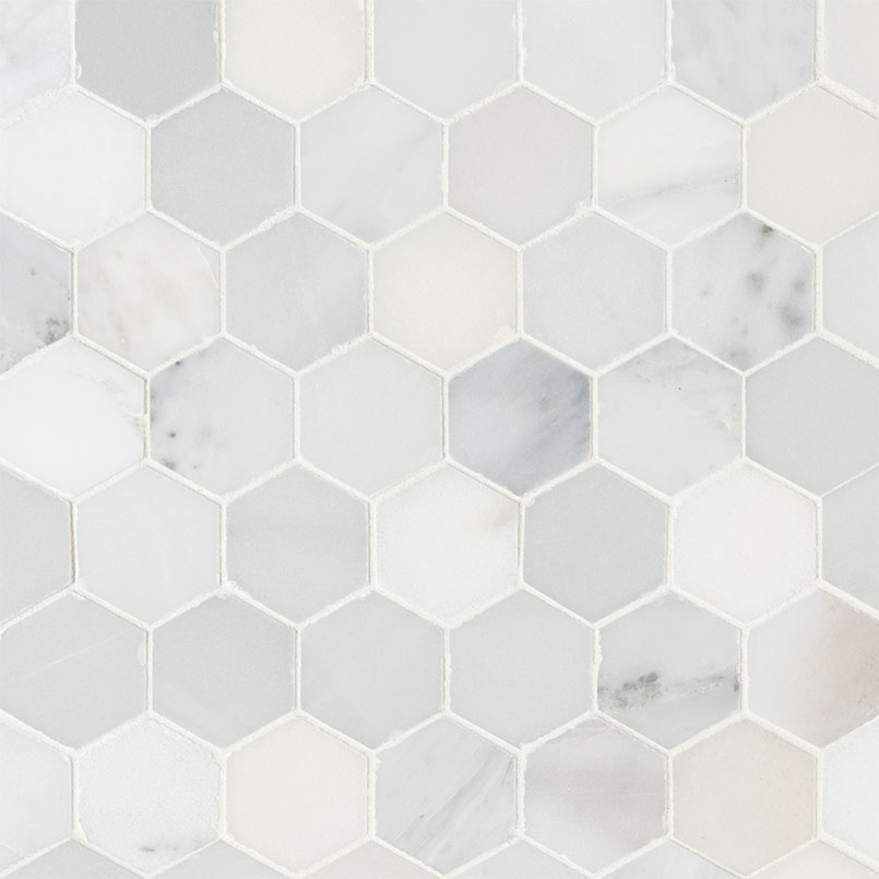 [SMOT-ARA-2HEXH] MSI-ARABESCATO CARRARA 2" HEXAGON HONED