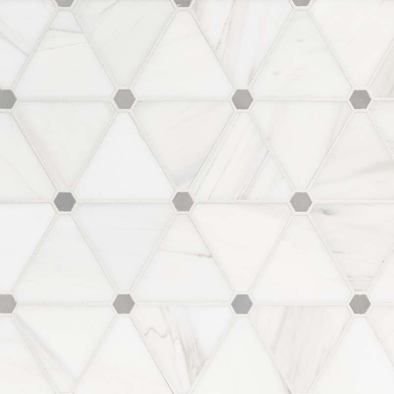 [SMOT-BIANDOL-PINWP] MSI-BIANCO DOLOMITE PINWHEEL MOSAIC