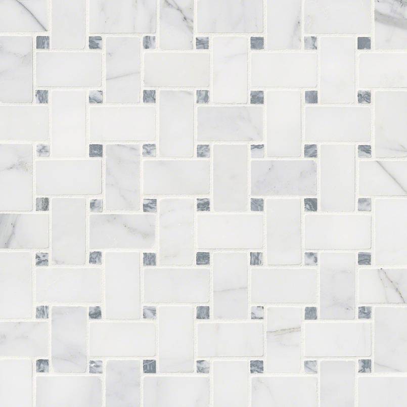 [SMOT-CALCRE-BWH] MSI-CALACATTA CRESSA BASKETWEAVE MOSAIC