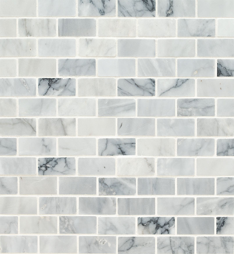 [SMOT-CAR-1X2H] MSI-CARRARA CLASSIQUE BRICK 1X2 HONED