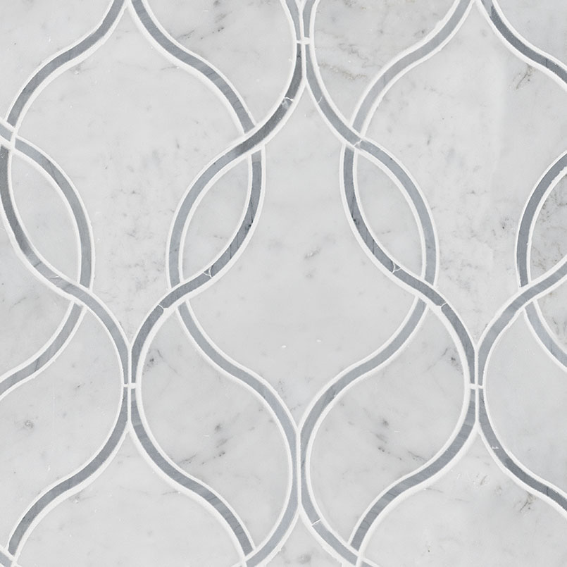 [SMOT-CAR-ELLIP] MSI-CARRARA WHITE ELLIPSIS POLISHED