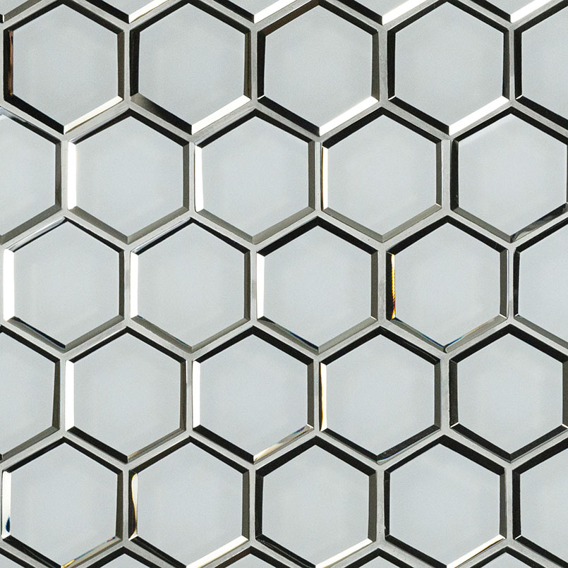 [SMOT-GLS-ICEBEHEX8MM] MSI-ICE BEVELED 3" HEXAGON