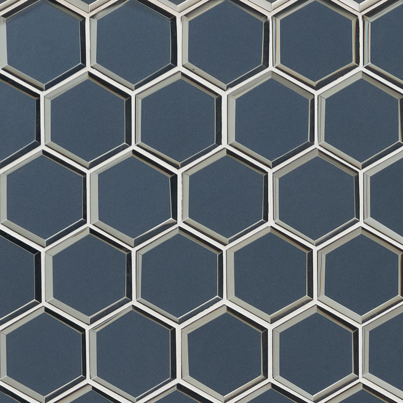 [SMOT-GLS-VAGBLUBEHEX8MM] MSI-VAGUE BLUE 3" HEXAGON