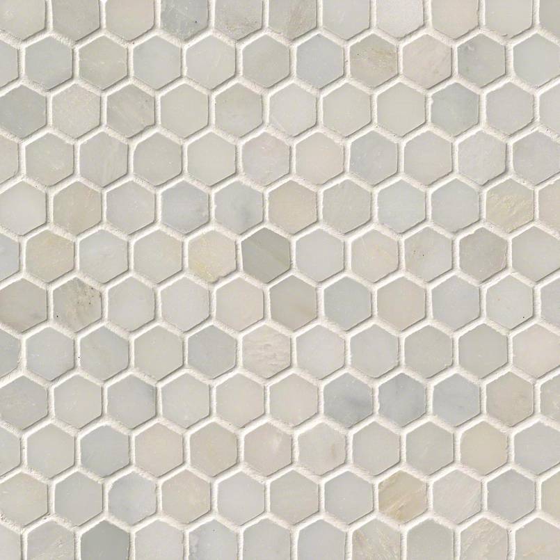 [SMOT-GRE-1HEXP] MSI-GREECIAN WHITE 1 HEXAGON MOSAIC