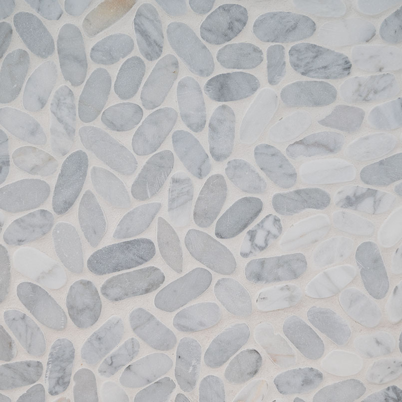 [SMOT-PEB-CAR] MSI-SLICED CARRARA WHITE PEBBLE