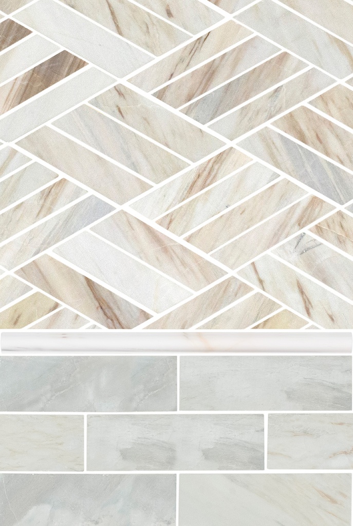 [SMOT-PENCIL-BIANDOL] MSI-BIANCO DOLOMITE PENCIL MOLDING