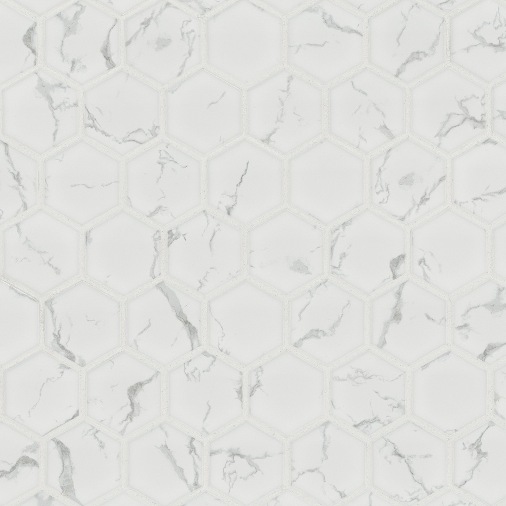[SMOT-PT-CAR-2HEXM] MSI-CARRARA MATTE 2" HEXAGON