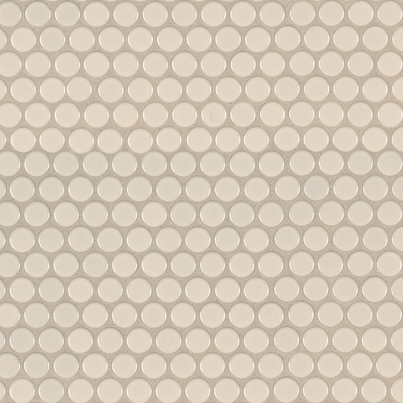 [SMOT-PT-PENRD-ALM] MSI-ALMOND GLOSSY PENNY ROUND MOSAIC