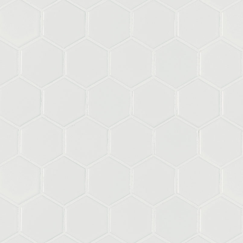[SMOT-PT-RETBIA-2HEX] MSI-WHITE MATTE 2" HEX 6MM