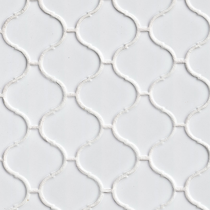 [SMOT-PT-RETBIA-ARABESQUE] MSI-WHITE GLOSSY ARABESQUE 6MM