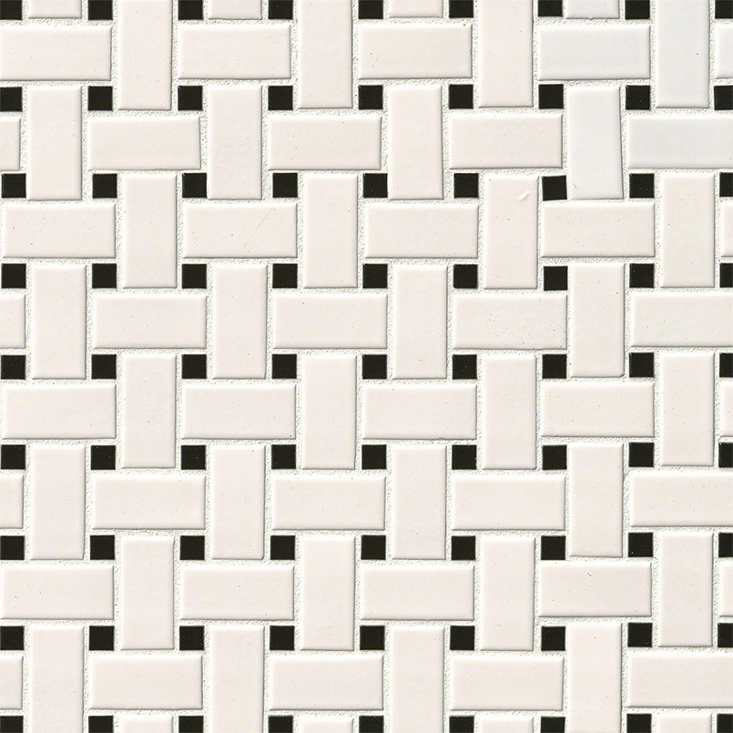 [SMOT-PT-RETBIA-BW] MSI-WHITE AND BLACK MATTE BASKETWEAVE 6MM
