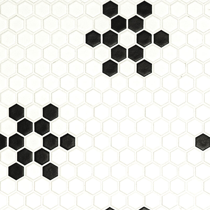 [SMOT-PT-RETBIANER-MODPETM] MSI-WHITE AND BLACK MOD PETAL PATTERN MATTE