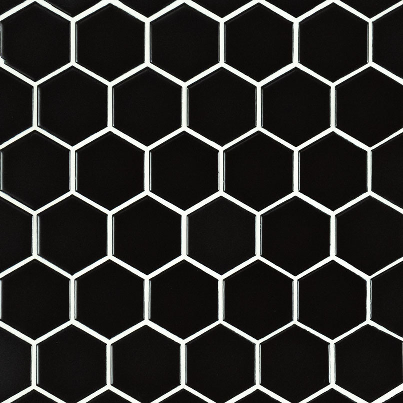 [SMOT-PT-RETNERO-2HEXM] MSI-BLACK 2" HEXAGON MATTE