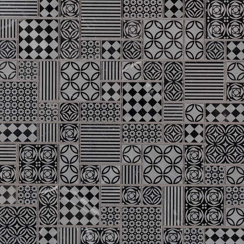 [SMOT-TETNERO-10MM] MSI-TETRIS NERO MOSAIC