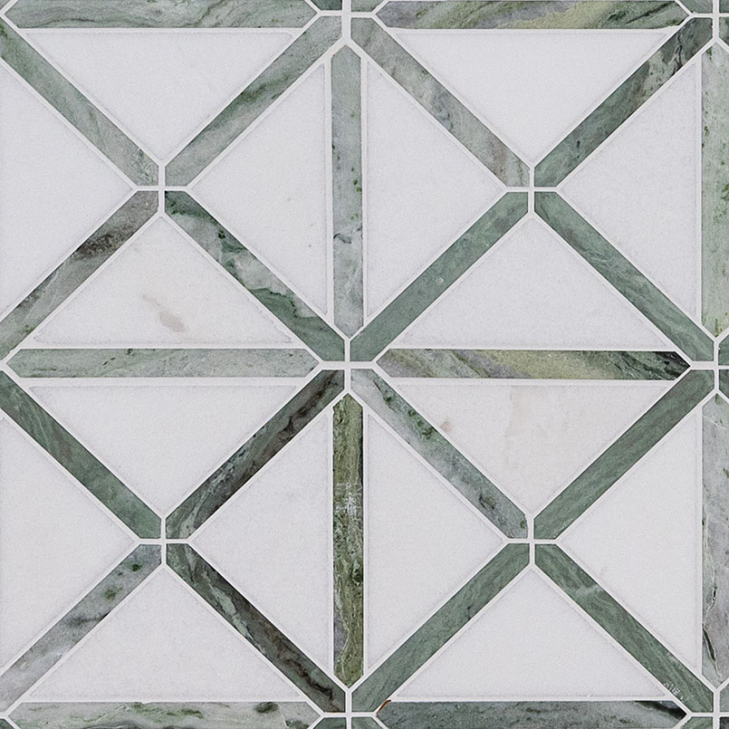 [SMOT-VERGRE-GEOP10MM] MSI-VERDANT GREEN GEOMETRICA PATTERN POL