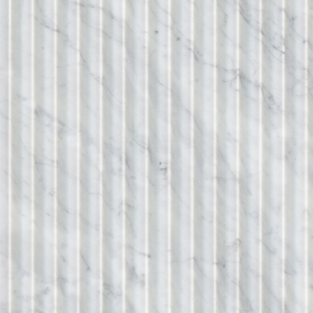 [TCARWHT1224VF] MSI-CARRARA WHITE VALENTINO FLUTO 12X24 HON