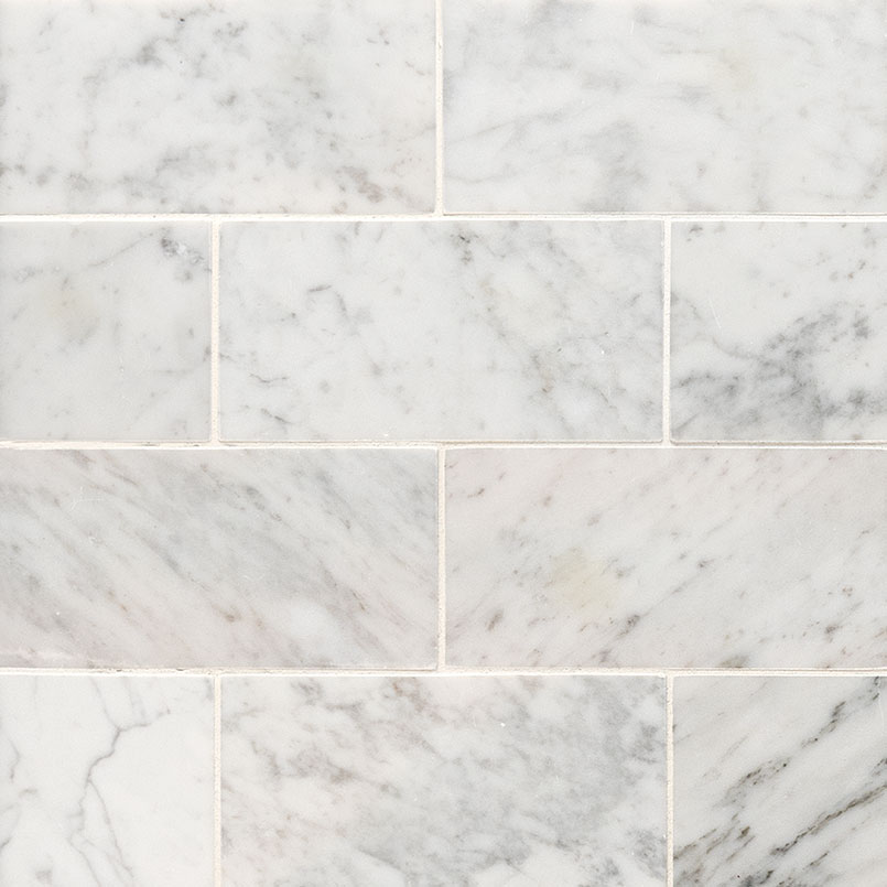 [TCARWHT36H] MSI-CARRARA WHITE 3X6 HONED