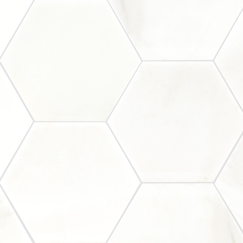 [TGREWHT8HEXP] MSI-GREECIAN WHITE 8" HEX POL